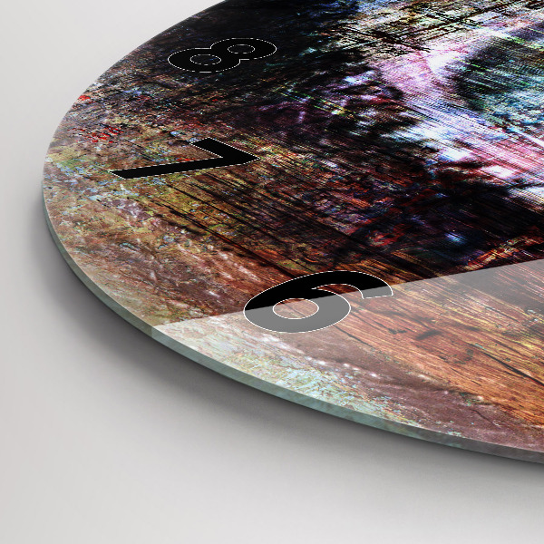 Zegar ścienny okrągły Sztuka uliczna Oko