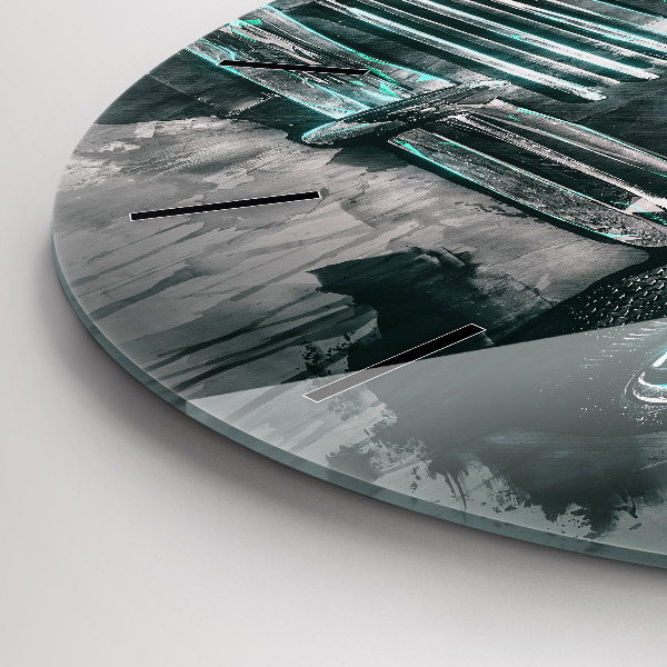 Zegar ścienny okrągły Samochód Old-School