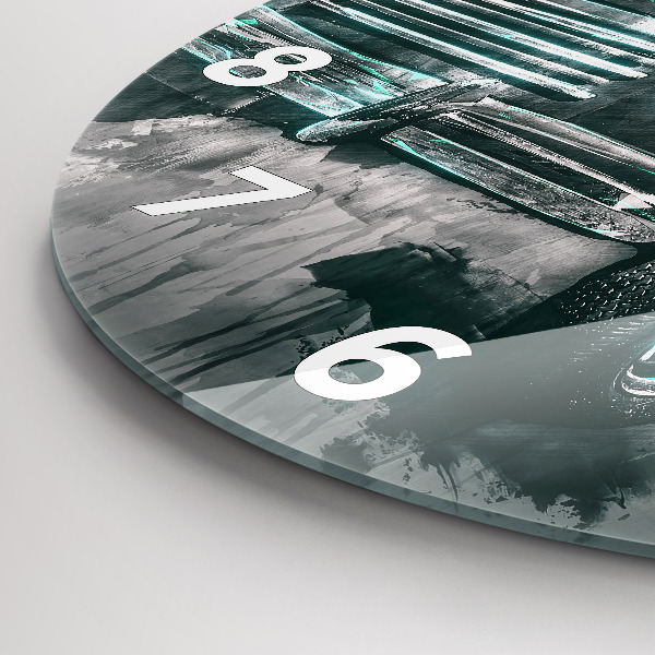 Zegar ścienny okrągły Samochód Old-School