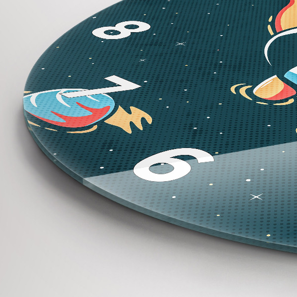 Zegar ścienny okrągły Dziecko astronauta