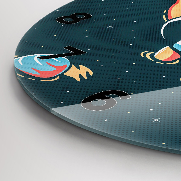 Zegar ścienny okrągły Dziecko astronauta