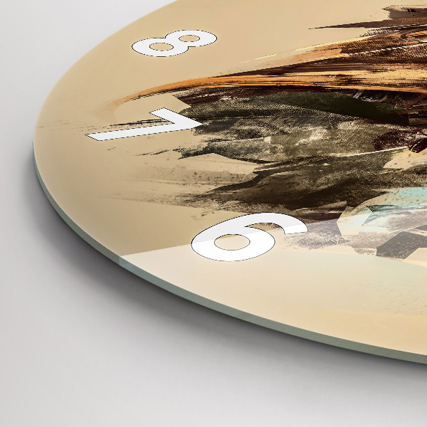 Zegar ścienny okrągły Sowa - znak mądrości