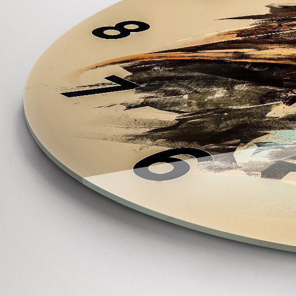 Zegar ścienny okrągły Sowa - znak mądrości