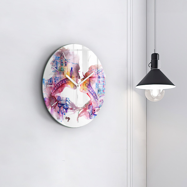 Zegar ścienny okrągły Dwa Ciała Jedna Dusza