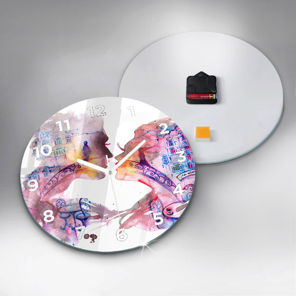 Zegar ścienny okrągły Dwa Ciała Jedna Dusza