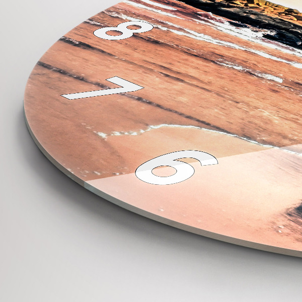 Zegar ścienny okrągły Wybrzeże Sherman