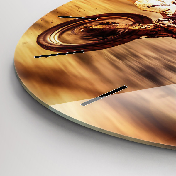 Zegar ścienny okrągły Motocross Enduro