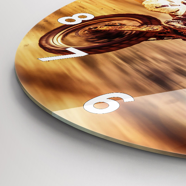 Zegar ścienny okrągły Motocross Enduro