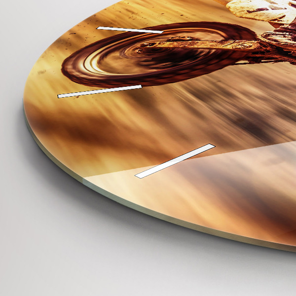 Zegar ścienny okrągły Motocross Enduro