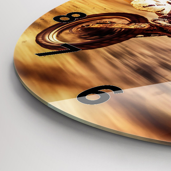 Zegar ścienny okrągły Motocross Enduro