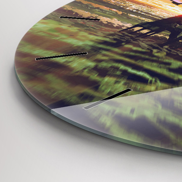 Zegar ścienny okrągły Koncert na plaży