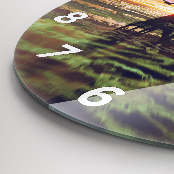 Zegar ścienny okrągły Koncert na plaży