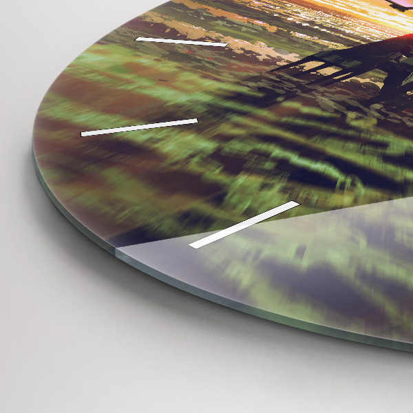 Zegar ścienny okrągły Koncert na plaży