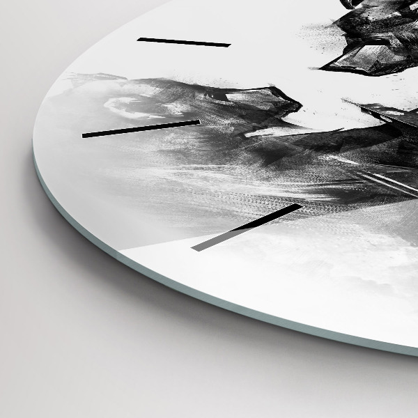 Zegar ścienny okrągły Rysunkowy niedźwiedź