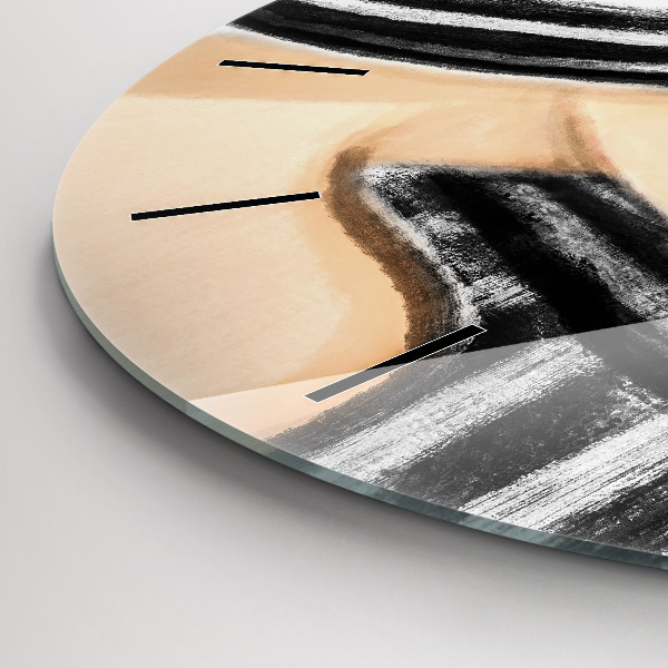 Zegar ścienny okrągły Kobieta w Czarno bieli