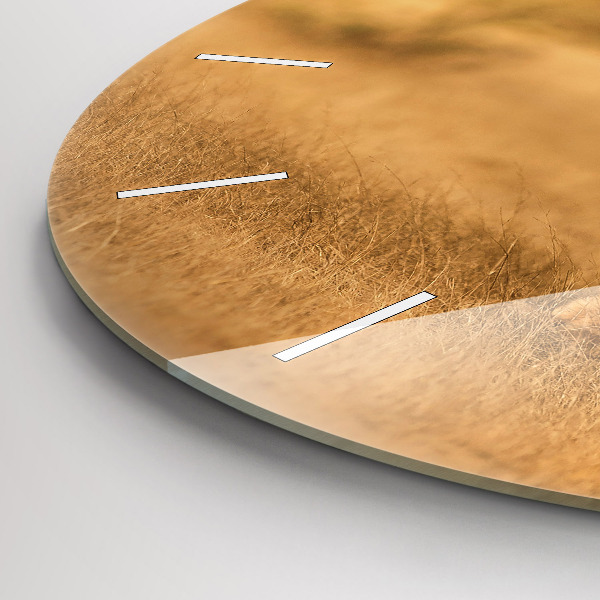 Zegar ścienny okrągły Polowanie Tygrys