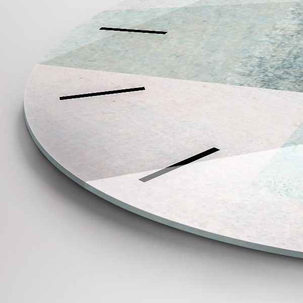 Zegar ścienny okrągły Trójkąty Abstrakcja Tekstura