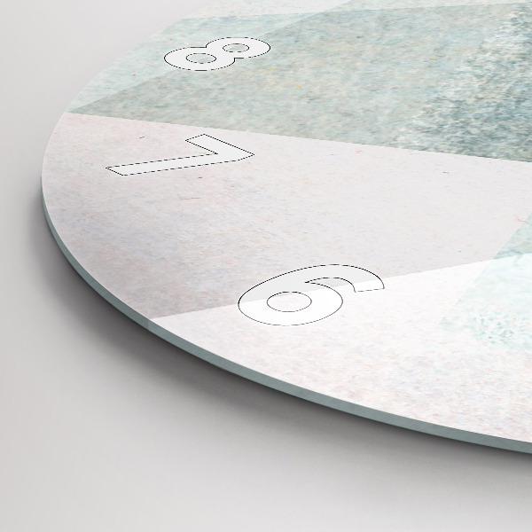 Zegar ścienny okrągły Trójkąty Abstrakcja Tekstura