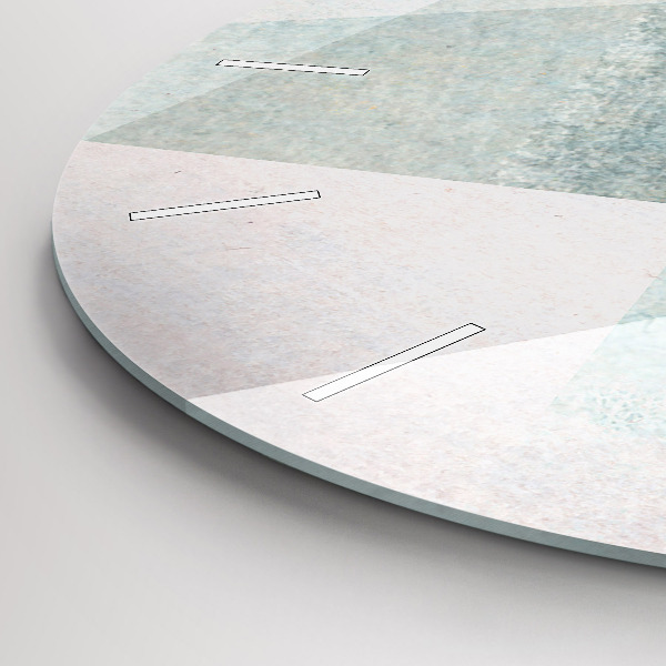 Zegar ścienny okrągły Trójkąty Abstrakcja Tekstura