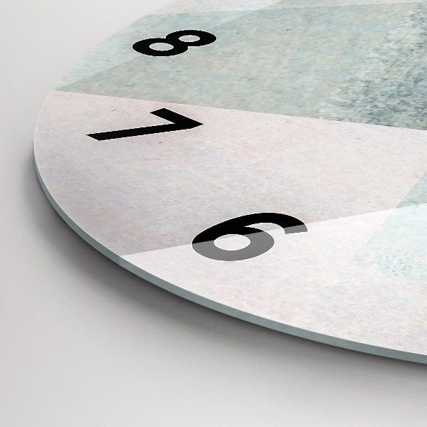 Zegar ścienny okrągły Trójkąty Abstrakcja Tekstura