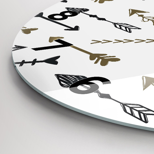 Zegar ścienny okrągły Geometryczny wzór hipsterski