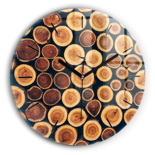 Zegar ścienny okrągły Drewno