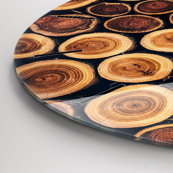 Zegar ścienny okrągły Drewno