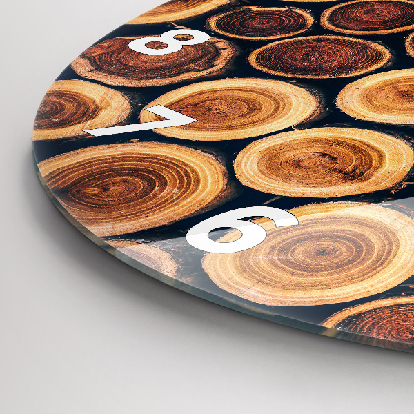 Zegar ścienny okrągły Drewno