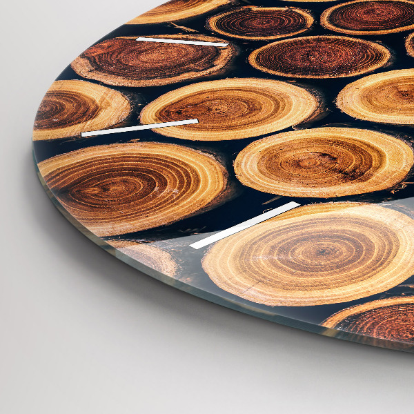 Zegar ścienny okrągły Drewno