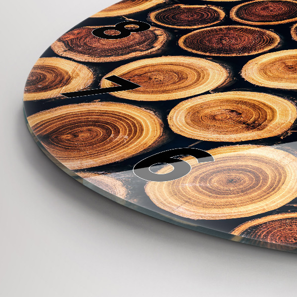 Zegar ścienny okrągły Drewno