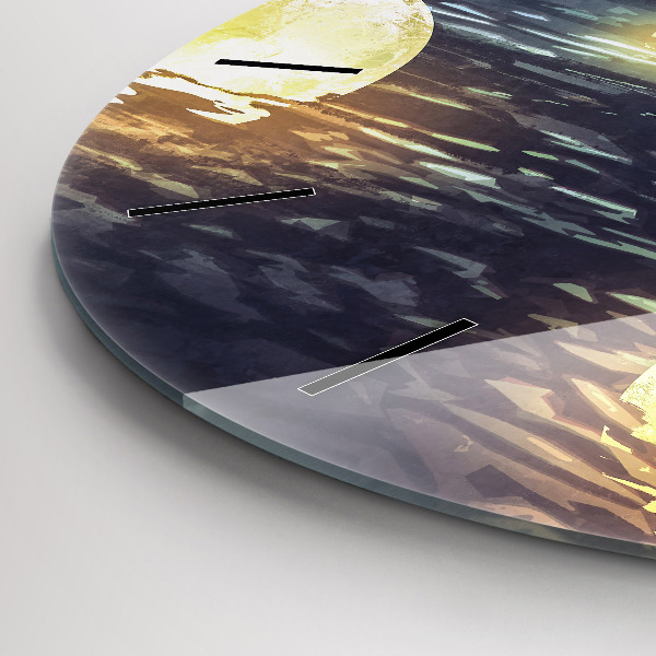 Zegar ścienny okrągły Abstrakcja