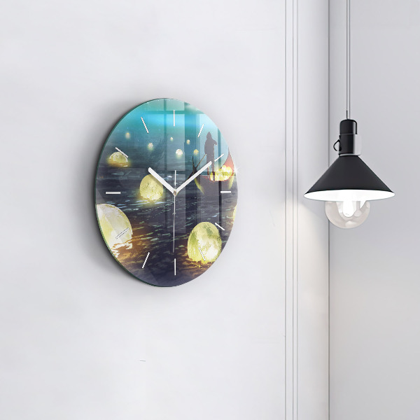 Zegar ścienny okrągły Abstrakcja