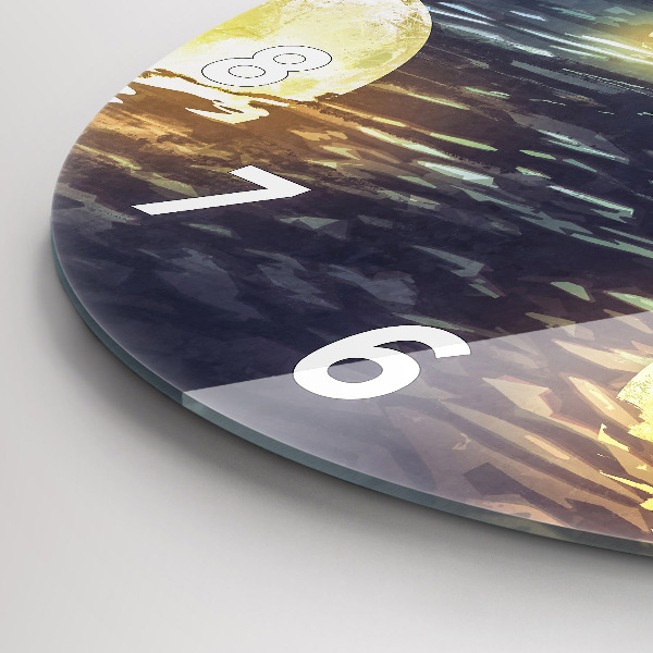 Zegar ścienny okrągły Abstrakcja