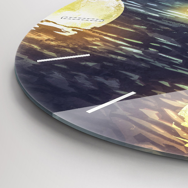 Zegar ścienny okrągły Abstrakcja