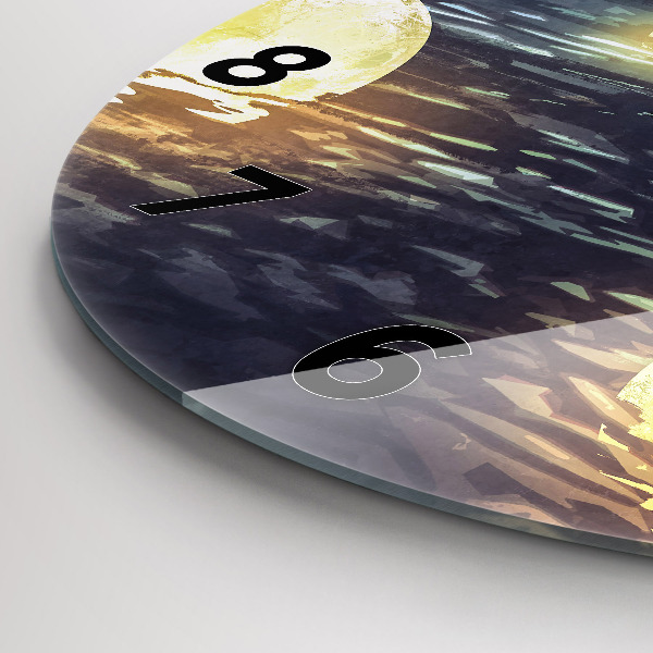 Zegar ścienny okrągły Abstrakcja