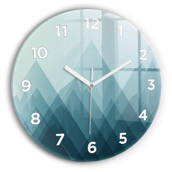 Zegar ścienny okrągły Geometryczne figury