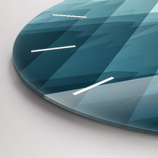 Zegar ścienny okrągły Geometryczne figury