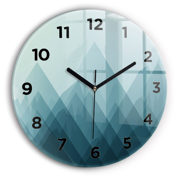 Zegar ścienny okrągły Geometryczne figury