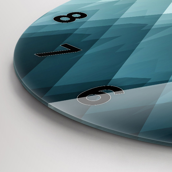 Zegar ścienny okrągły Geometryczne figury