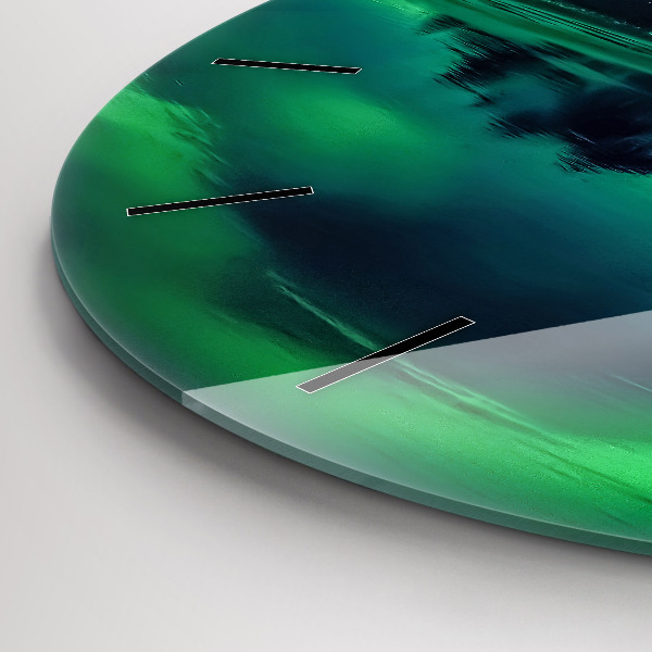 Zegar ścienny okrągły Zorza Polarna