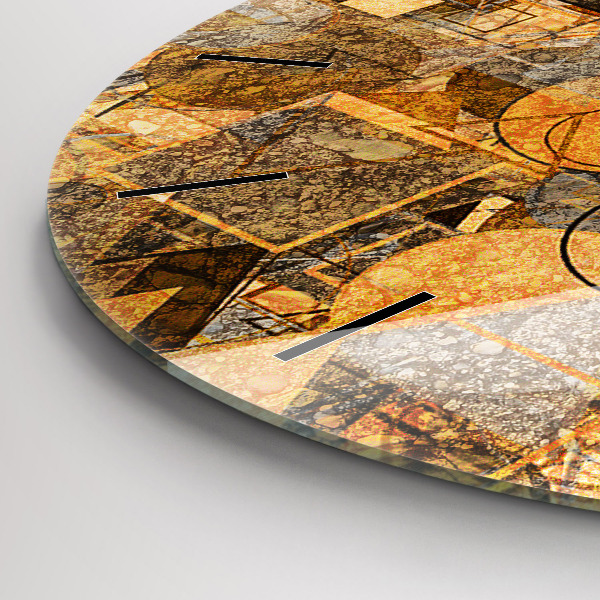 Zegar ścienny okrągły Kształty Geometryczne