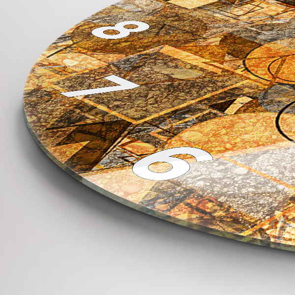 Zegar ścienny okrągły Kształty Geometryczne