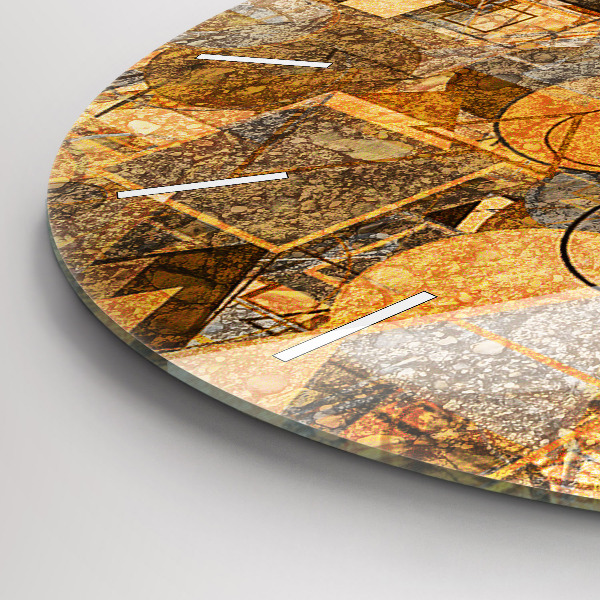 Zegar ścienny okrągły Kształty Geometryczne