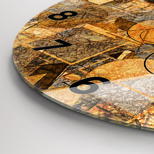 Zegar ścienny okrągły Kształty Geometryczne