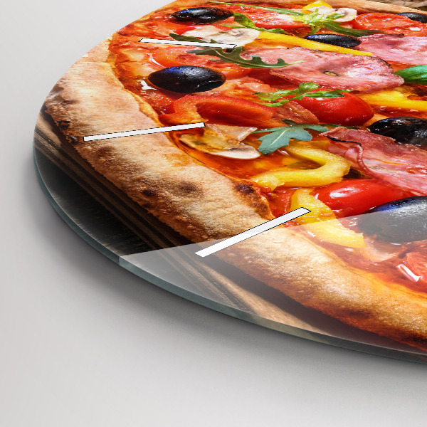 Zegar ścienny okrągły Kulinarne Serce Włoch