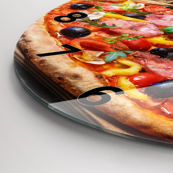 Zegar ścienny okrągły Kulinarne Serce Włoch