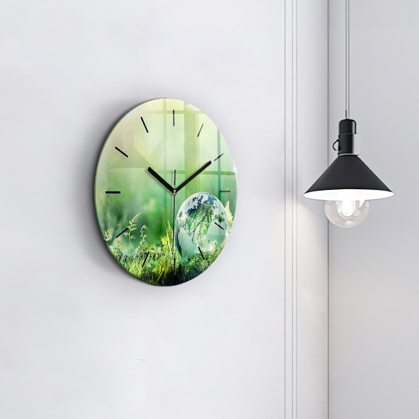 Zegar ścienny okrągły Kula Ziemska