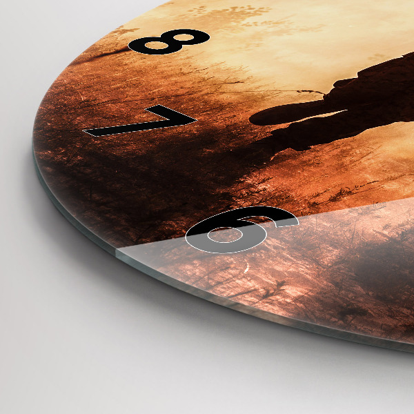 Zegar ścienny okrągły Żołnierze