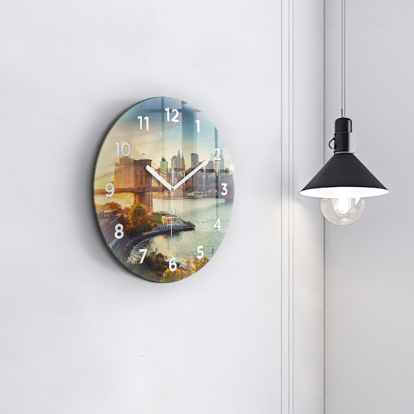 Zegar ścienny okrągły Nowy Jork Manhattan