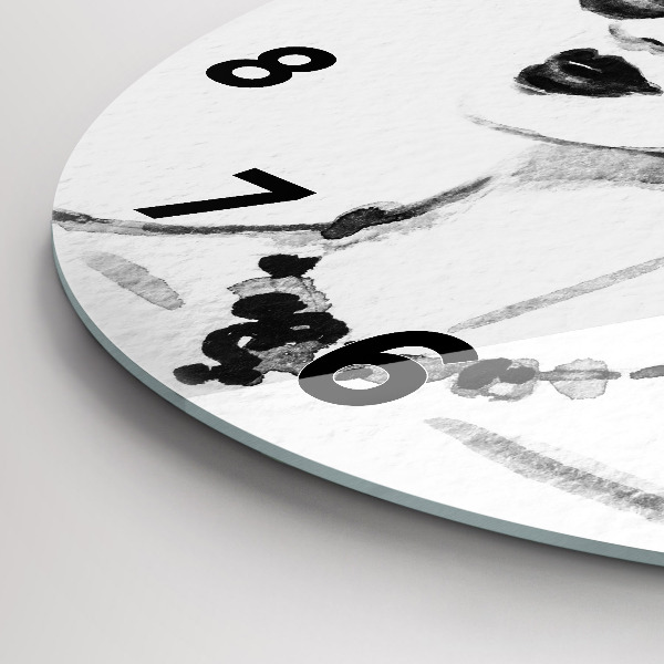 Zegar okrągły Modna kobieta